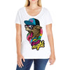 up all night cat Ladies Curvy T-Shirt