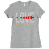 love make you fall apart Ladies Fitted T-Shirt