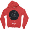 Virgo Zodiac Sign Minimal Design Zipper Hoodie
