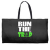 run the trap Weekender Totes