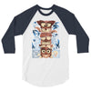 crazy totem 3/4 Sleeve Shirt