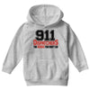911 dispatcher heroes black logo Youth Hoodie