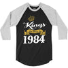 kings are born in 1984 3/4 Sleeve Shirt