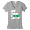 eat sleep celtic Women's V-Neck T-Shirt