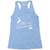 merry christmas flower Racerback Tank