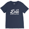 Dogs Because People Suck V-Neck Tee