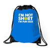 small tiny little shorty person gift tee Drawstring Bags