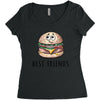 Burger and Fries Best Friends Women's Triblend Scoop T-shirt