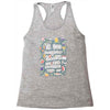 we lose ourselves in books Racerback Tank