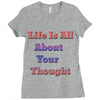 life is all Ladies Fitted T-Shirt