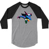 san jose street sharks 3/4 Sleeve Shirt