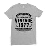 Genuine Premium Vintage 1977 Classic Perfectly Aged Limited Edition Ladies Fitted T-Shirt