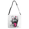 scary skull Adjustable Strap Totes