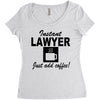 instant lawyer just add coffee Women's Triblend Scoop T-shirt