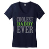 coolest daddy ever Women's V-Neck T-Shirt