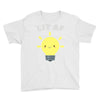 lit af kawaii light bulb Youth Tee
