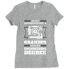 Never Underestimate A Grandpa With An Engineering Degree Ladies Fitted T-Shirt