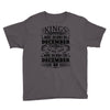 Real Kings Are Born On December 4 Youth Tee