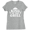 king of the grill Ladies Fitted T-Shirt