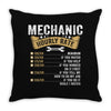 Mechanic Hourly Rate Throw Pillow