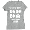 Lights Out, Total Solar Eclipse 08.21.2017 Ladies Fitted T-Shirt