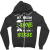 my broom broke! so now i nurse Zipper Hoodie