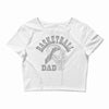 long sleeve s basketball dad Crop Top