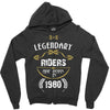 legendary riders are born in 1980 Zipper Hoodie
