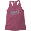 the force is strong with this one Racerback Tank