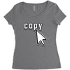 Copy Paste Matching Women's Triblend Scoop T-shirt