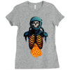 space skull Ladies Fitted T-Shirt