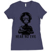 hear no evil Ladies Fitted T-Shirt
