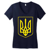 ukrainian ukraine coat of arms country flag Women's V-Neck T-Shirt