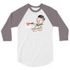 Cute Baby Painter's Mom Love 3/4 Sleeve Shirt