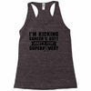 I Am Kicking Cancers Butt Whats Your Superpower? Racerback Tank
