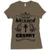 I Am One Blessed Granny Ladies Fitted T-Shirt
