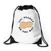Little Peanut on the Way Drawstring Bags