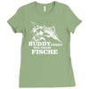 buddy f&auml;ngt nur gro&szlig;e fische funny Ladies Fitted T-Shirt