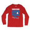 swim mom loud and proud sports athlete athletic Long Sleeve Shirts