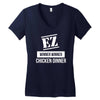 ez meme pubg winner winner chicken dinner Women's V-Neck T-Shirt