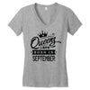 Queens Are Born In September Women's V-Neck T-Shirt