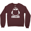 penguin chillax funny new Crewneck Sweatshirt