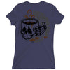 death before decaf white Ladies Fitted T-Shirt