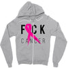 fuck cancer Zipper Hoodie