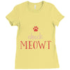 CHECK MEOWT CAT Ladies Fitted T-Shirt