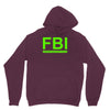 mens fbi print casual slim Hoodie