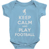 keep calm and play football Baby Onesie