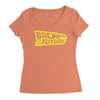 retro back to the future Women's Triblend Scoop T-shirt