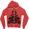 I Am Bulldog Actually In A Very Commited Relationship Zipper Hoodie