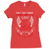 biker funny Ladies Fitted T-Shirt